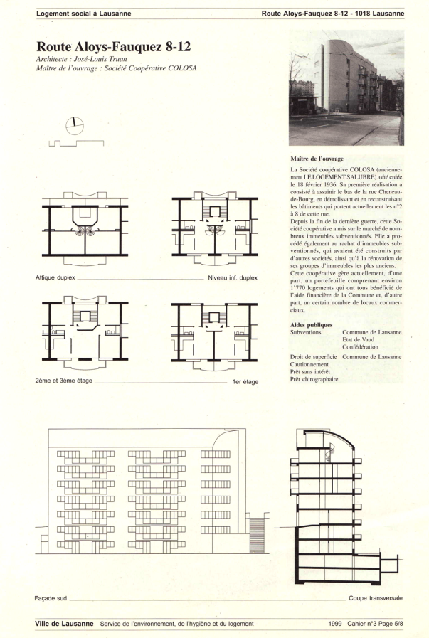 Logement social Lausanne